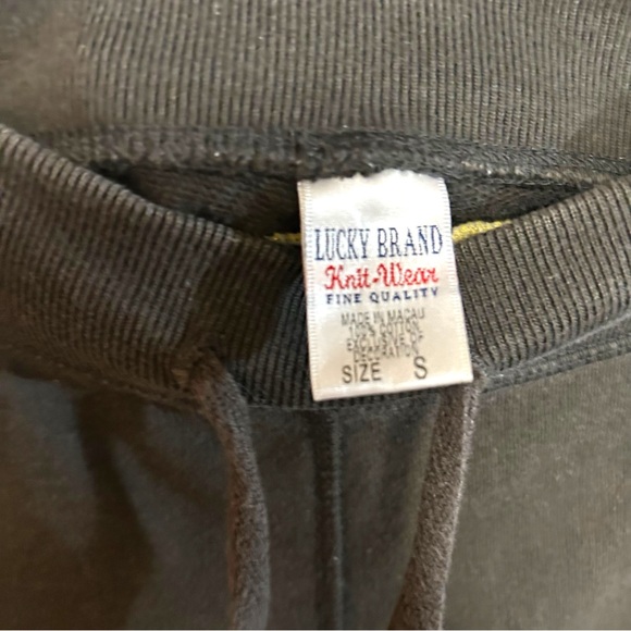 Lucky brand S-L sweatpants “hippie” butt embroidery side trim wide leg Y2K boho - Picture 11 of 16